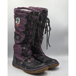 PAJAR Canada Grip Tall Snow Winter Boots Green Purple Womens Size 10 US 41 EU